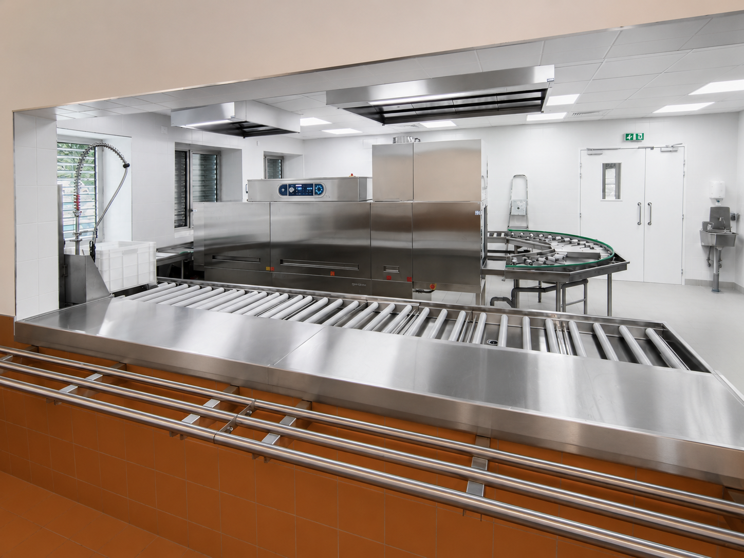 Ligne de laverie professionnelle