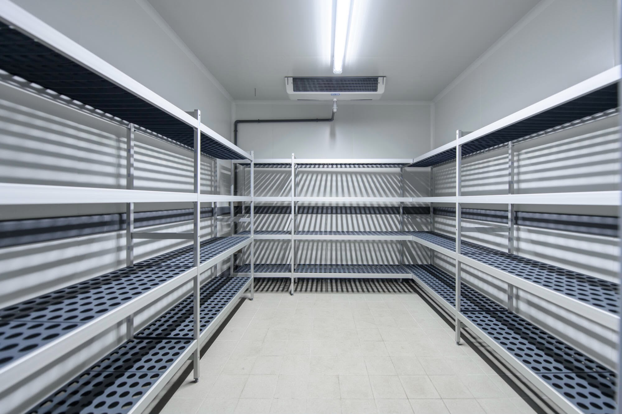 Rayonnages de chambre froide avec évaporateurs